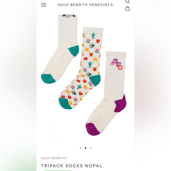 Agua Bendita Three Pack of Socks - Picture 4 of 8